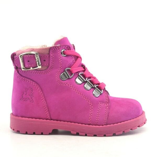 Rakerplus Griffon Çermê eslî Pink Zippered Winter Baby Girl Boots