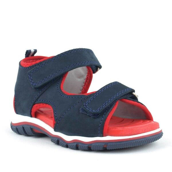 Rakerplus Çermê Genuine Navy Blue Velcro Baby Sandals
