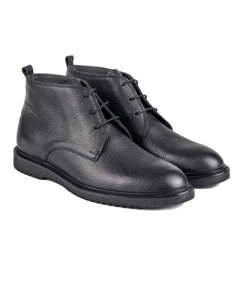 Черные мужские ботинки из натуральной кожи Kaçkar