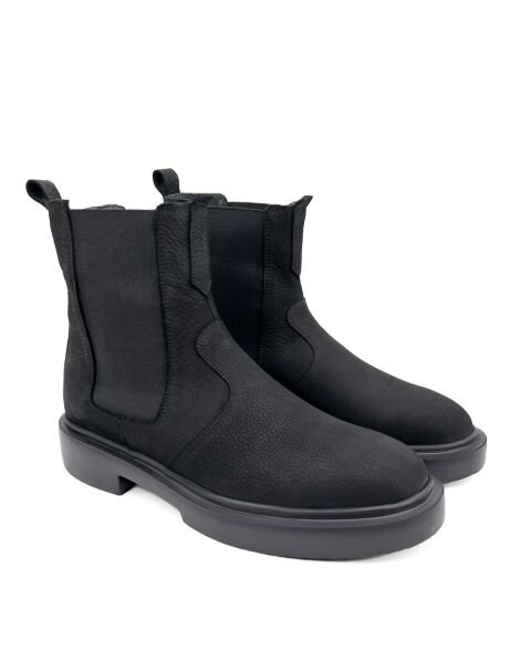 Ayder Black Nubuck Leather Boots Men