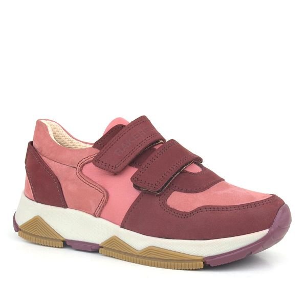 Rakerplus Çermê Rastî Claret Red Pink Girls Sneakers Sports Shoes