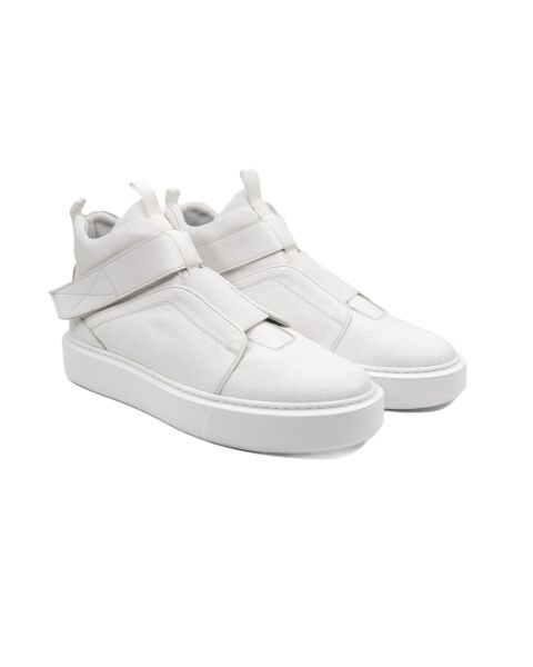 Uludağ Белые мужские спортивные ботинки из натуральной кожи Кроссовки