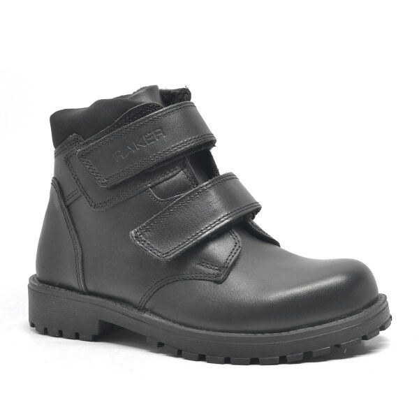 Rakerplus Sentor Genuine Leather Black Fur Velcro Children's Boots