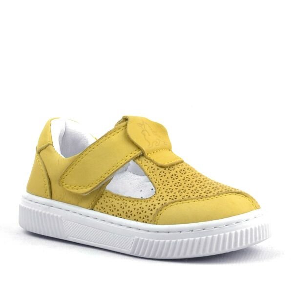 Rakerplus Bheem Rastî Çermê Zer Velcro Baby Sneaker Sandals