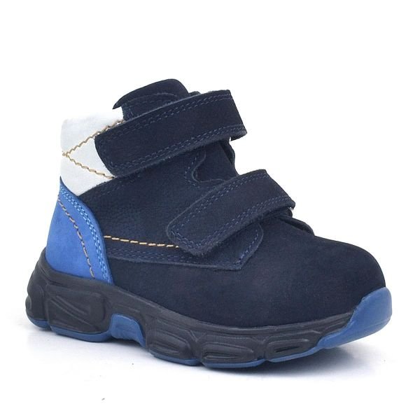Детские спортивные ботинки Rakerplus из натуральной кожи, темно-синие, из нубука, обувь