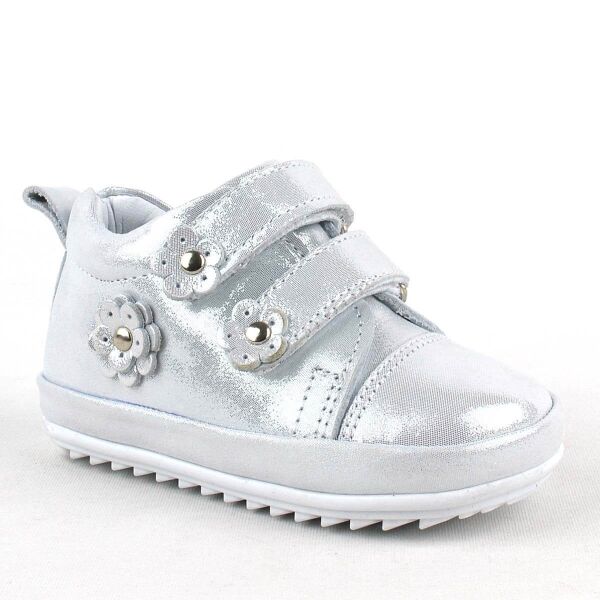 Rakerplus Limpo Çermê Rastî Zîv Anatomîkî ya Baby Girl First Step Shoes