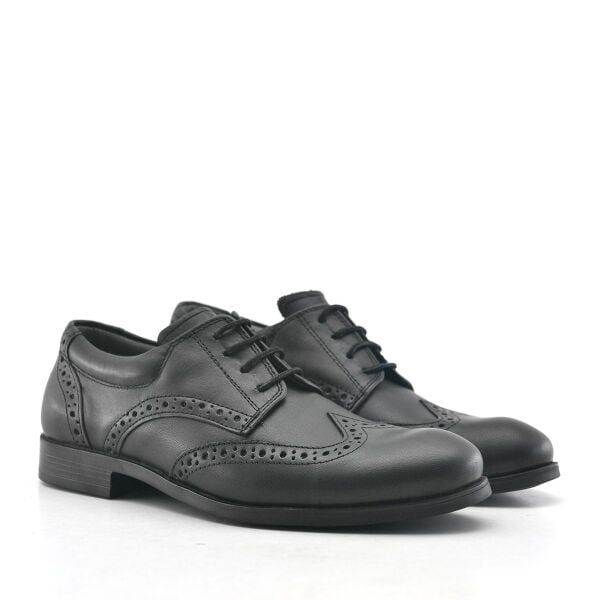 Rakerplus Titan Genuine Leather Black Classic Men's Youth Shoes