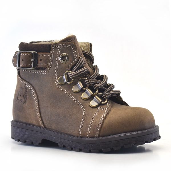 Rakerplus Griffon Genuine Leather Sand Color Shearling Baby Boots