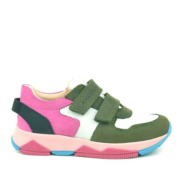 Rakerplus Orjînal Çermê Kesk Pink Kids Sneakers Sports Shoes