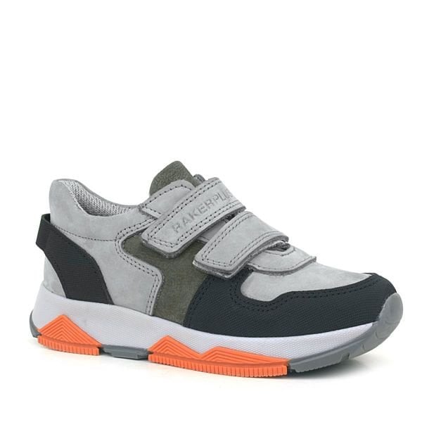 Rakerplus Çermê Rastî Grey Reş Kids Sneakers Sports Shoes