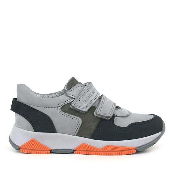 Rakerplus Çermê Rastî Grey Reş Kids Sneakers Sports Shoes