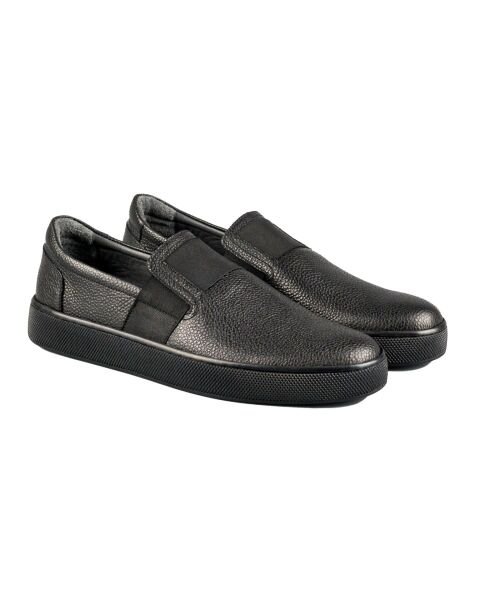 Norden Black Genuine Leather Men's Sports (Sneaker) Shoes