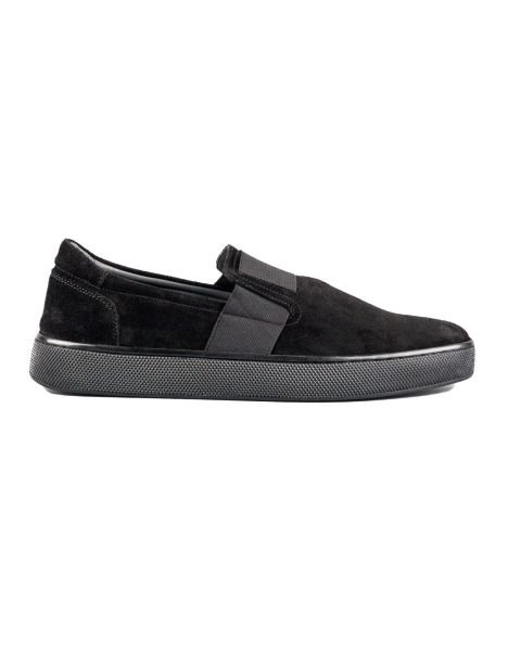 Norden Black Genuine Suede Leather Men's Sports (Sneaker) Shoes