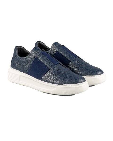 Versys Navy Blue Genuine Leather Men's Sports (Sneaker) Shoes
