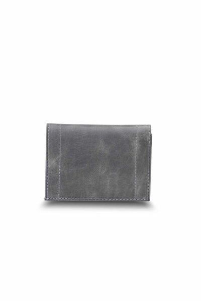 Guard Minimal Antique Grey Leather Men's Wallet
