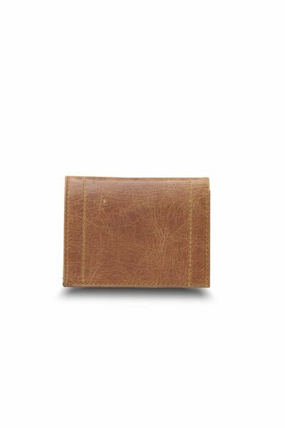Guard Minimal Antique Tan Leather Men's Wallet