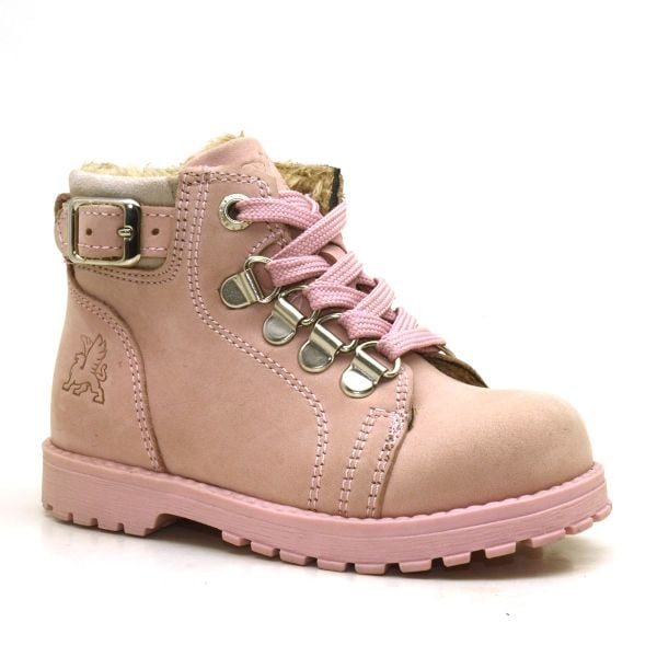 Rakerplus Griffon Çermê eslî Pink Zippered Winter Baby Girl Boots