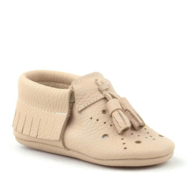 أحذية أطفال مرنة من الجلد الطبيعي من Peppa بلون رملي