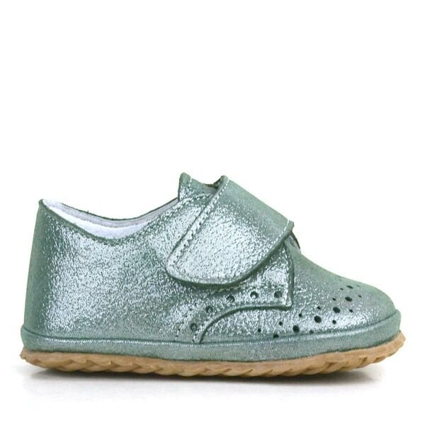 Çermê eslî Kesk Glittery Velcro Baby Booties Shoes