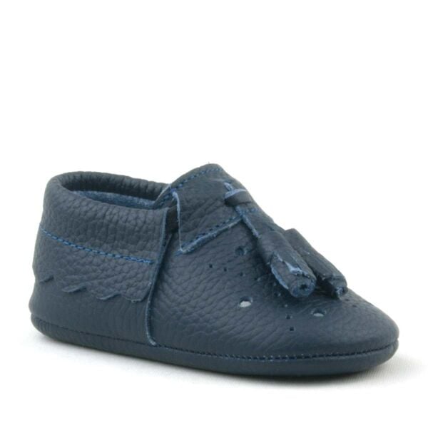 أحذية Peppa المرنة المصنوعة من الجلد الطبيعي باللون الأزرق الداكن للأطفال