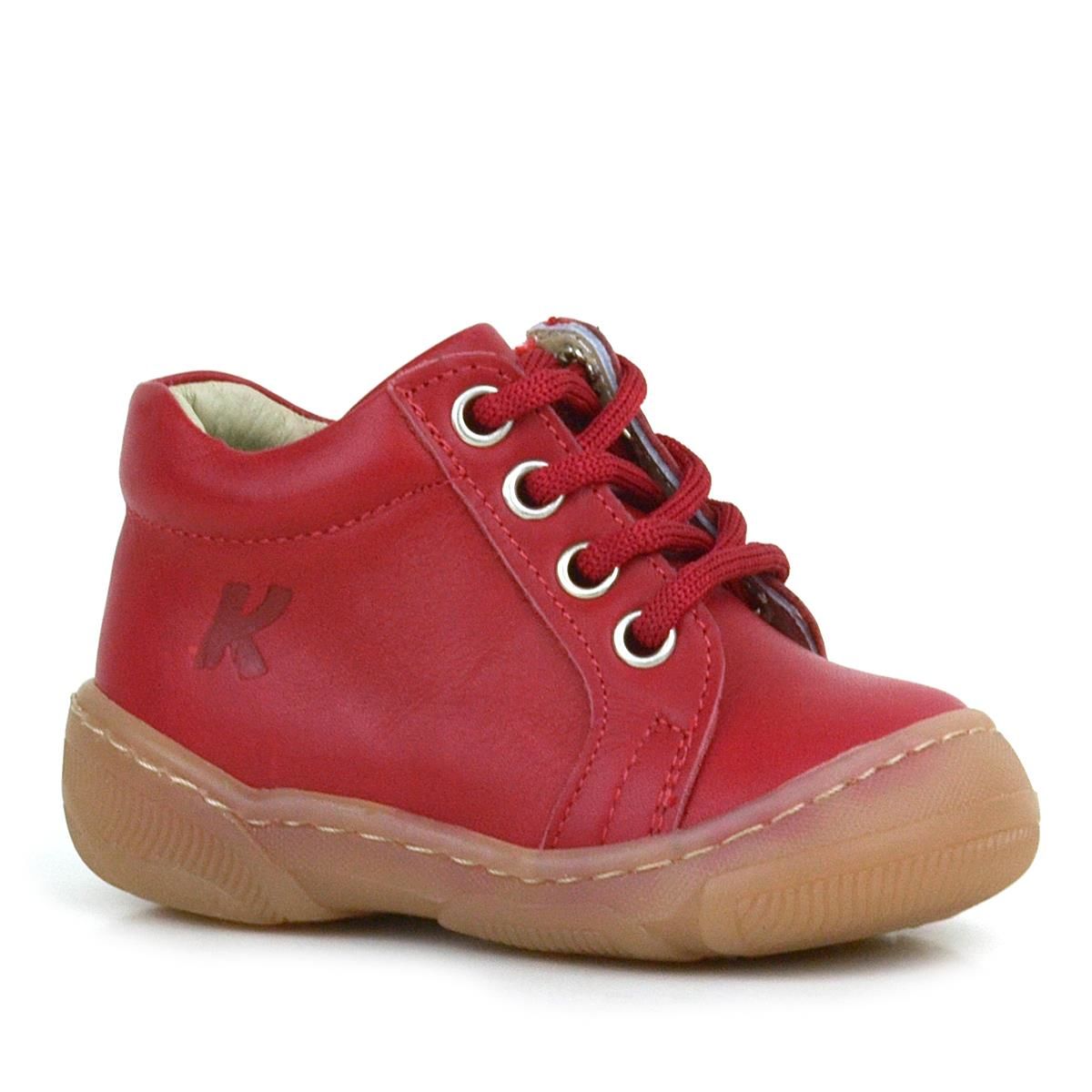 Anatomik Yumuşak Hakiki Deri Fermuarlı Kırmızı Bebek Bot Ayakkabı