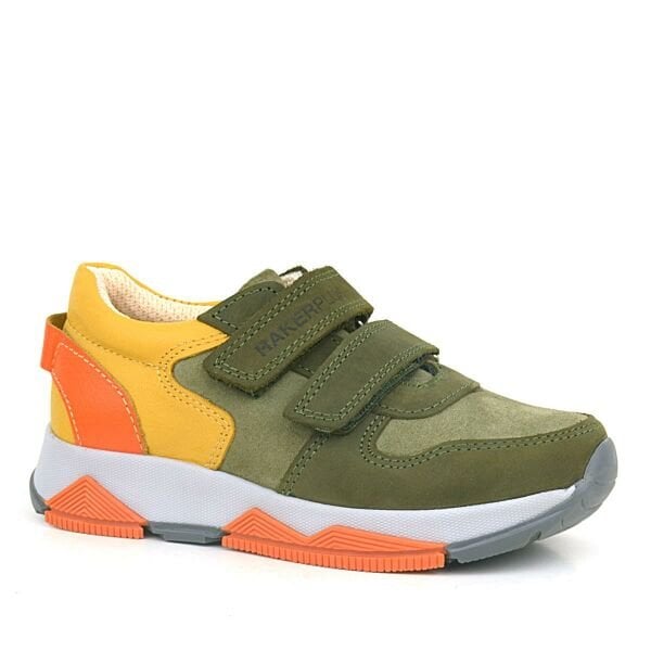 Rakerplus Çermê Orjînal Khaki Orange Yellow Kids Sneakers Sports Shoes