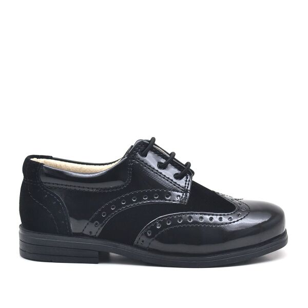 Rakerplus Titan Patent Leather Laced Classic Baby Boy Evening Dress Shoes