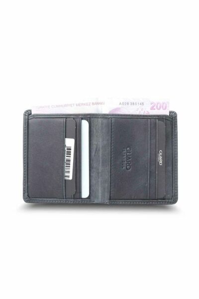 Guard Black Tiguan Crazy Minimal Sports Leather Men's Wallet