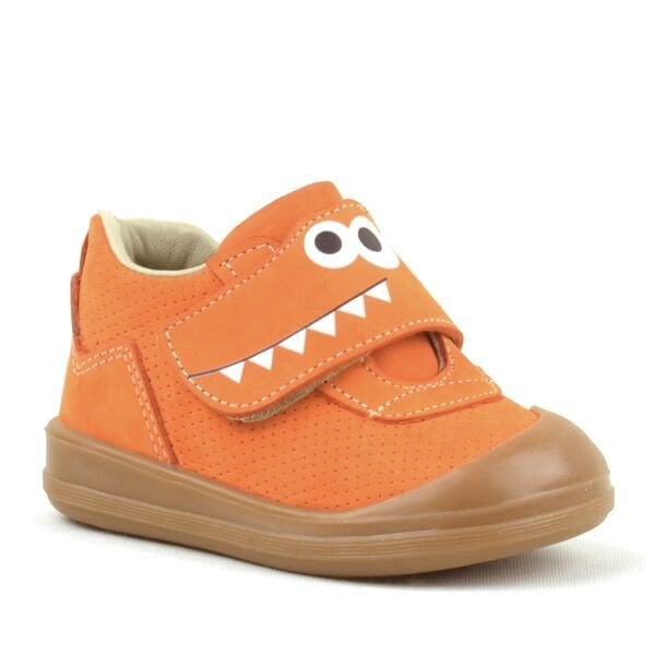 Rakerplus Dino Orange Çermê Orange High Top Baby Shoes