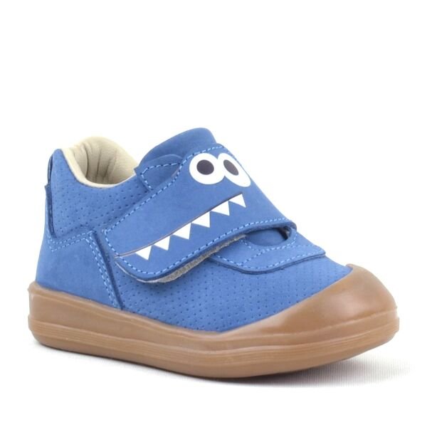 حذاء Rakerplus Dino من الجلد الطبيعي باللون الأزرق الداكن عالي الجودة للأطفال