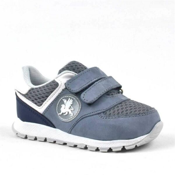 Rakerplus Çermê Orjînal Grey Velcro Baby Boy Sports Shoes