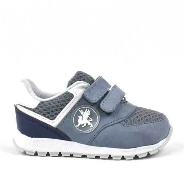 Rakerplus Çermê Orjînal Grey Velcro Baby Boy Sports Shoes
