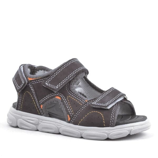 Rakerplus Rastî Çermê Gewr Velcro Kids Sandals Shoes
