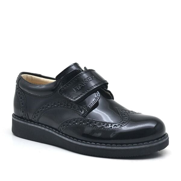 Rakerplus Hidra Black Patent Leather Velcro Boys ' Shoes