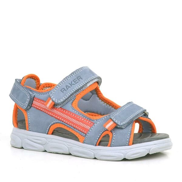 Çermê eslî Ice Grey Orange Kids Sandals Shoes