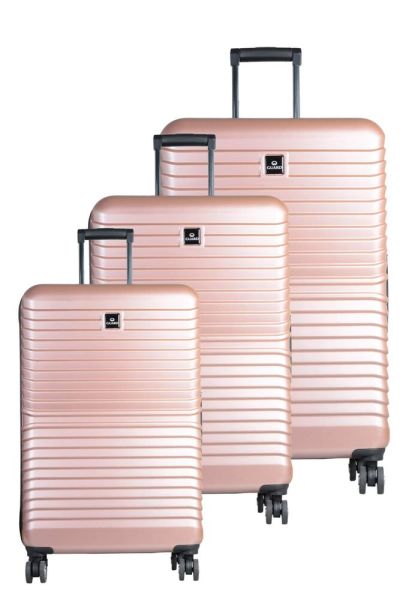 Набор из 3 небьющихся дорожных чемоданов из поликарбоната Guard Dusty Rose