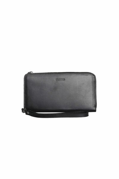 محفظة وحقيبة يد من الجلد الأصلي متعددة الوظائف باللون الأسود من Guard Antique