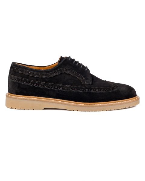 Tango-S Black Genuine Suede Leather Casual Classic Shoes mêran
