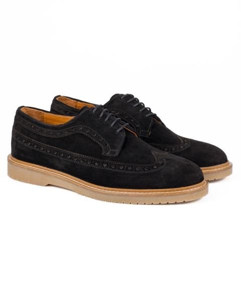 Tango-S Black Genuine Suede Leather Casual Classic Shoes mêran