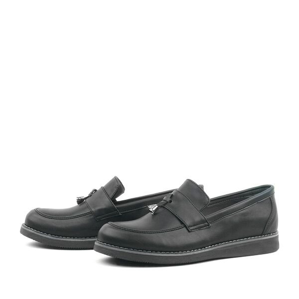 Rakerplus Siyah Mat Loafer Klasik Çocuk Ayakkabısı