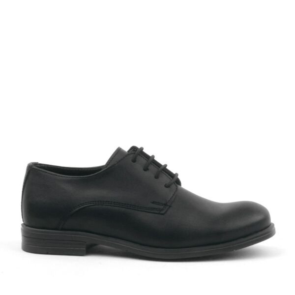 Rakerplus حذاء أكسفورد المدرسي باللون الأسود غير اللامع للأطفال