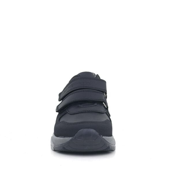 Rakerplus جلد طبيعي أسود أحذية مدرسية رياضية للأطفال