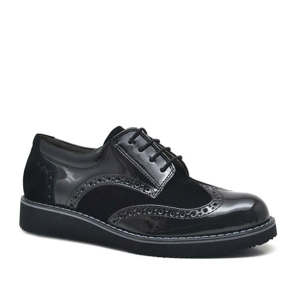 Rakerplus Hidra Black Patent Leather Laced Classic Boys' School Shoes