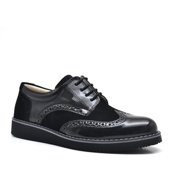 Rakerplus Hidra Patent Leather Lace-up Casual Men's Young Shoes School