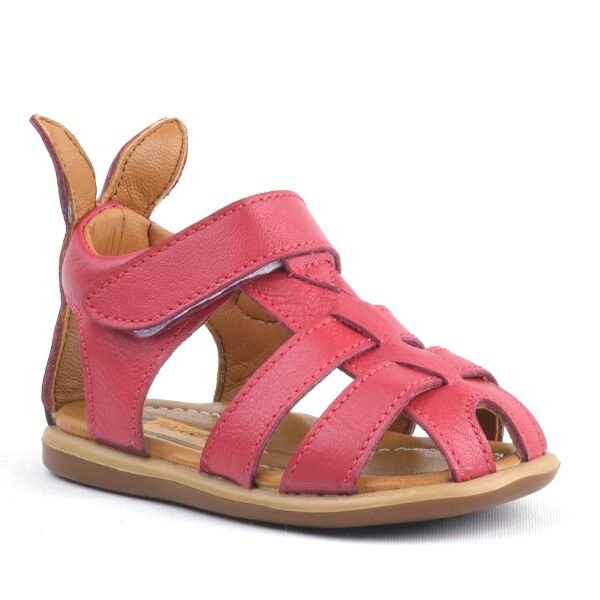 Rakerplus Bunny Çermê Rast Velcro Baby Sandals