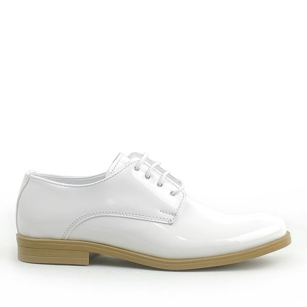 Rakerplus Off-White Patent Leather Laced Oxford Pêlavên Zarokan