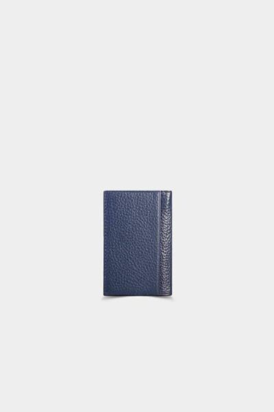 Cerdevan Navy Blue Leather Card
