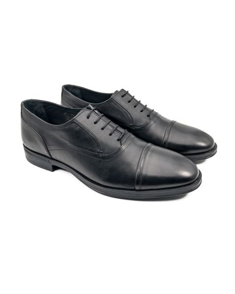 Mostar Black Genuine Leather Classic Men's Shoes