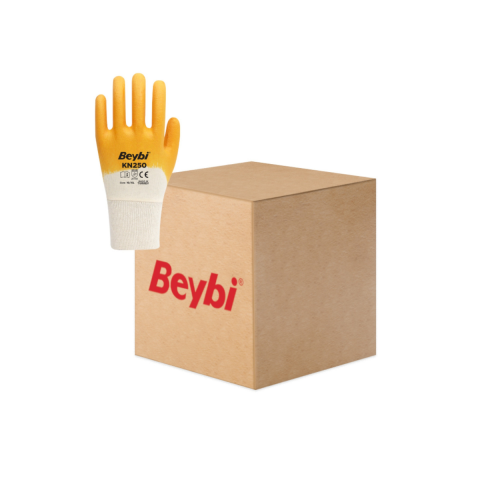 Beybi KN250 Sarı Nitril Eldiven  - 288 Çift No:10