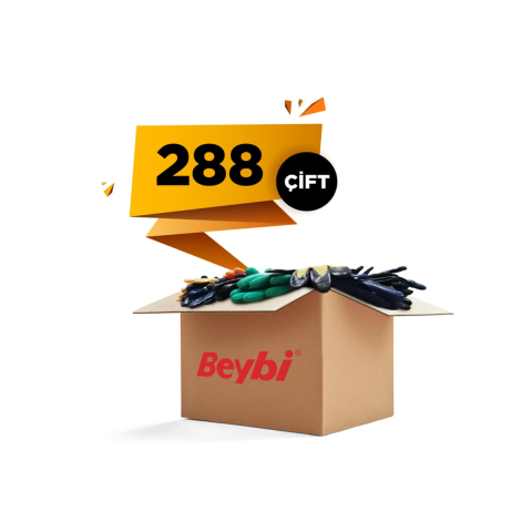 Beybi KN2 Sarı Nitril Eldiven - 288 Çift No:10